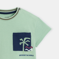 تيشيرت من نسيج بيكيه باللون...